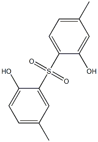 2,2'-Dihydroxy-4,5'-dimethyl[sulfonylbisbenzene] 结构式