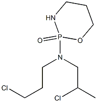 Tetrahydro-2-[N-(2-chloropropyl)-N-(3-chloropropyl)amino]-2H-1,3,2-oxazaphosphorine 2-oxide 结构式