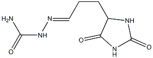 5-(3-Semicarbazonopropyl)-2,4-imidazolidinedione 结构式