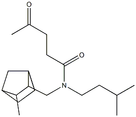 N-Isopentyl-N-[(3-methyl-2-norbornyl)methyl]-4-oxovaleramide 结构式