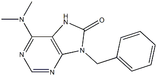 6-Dimethylamino-9-(benzyl)-9H-purin-8(7H)-one 结构式