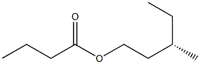 [S,(+)]-3-Methyl-1-pentanol butyrate 结构式