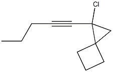 1-(1-Pentynyl)-1-chlorospiro[2.3]hexane 结构式