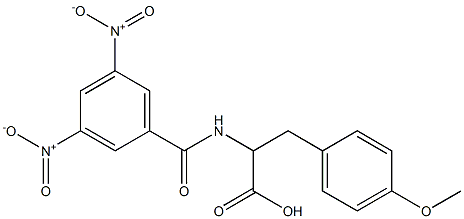 2-[(3,5-Dinitrobenzoyl)amino]-3-(4-methoxyphenyl)propanoic acid 结构式