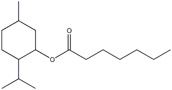 5-Methyl-2-(1-methylethyl)cyclohexanol heptanoate 结构式