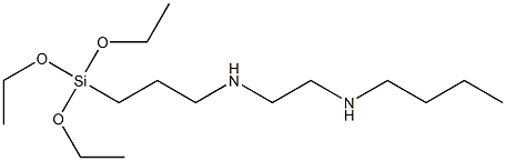 3-(Triethoxysilyl)-N-[2-(butylamino)ethyl]propan-1-amine 结构式