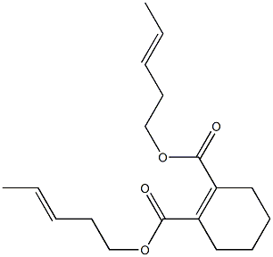 1-Cyclohexene-1,2-dicarboxylic acid bis(3-pentenyl) ester 结构式