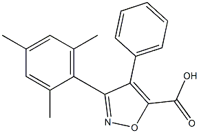 3-(2,4,6-Trimethylphenyl)-4-phenylisoxazole-5-carboxylic acid 结构式