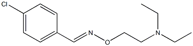 4-Chlorobenzaldehyde [(E)-O-[2-(diethylamino)ethyl]oxime] 结构式