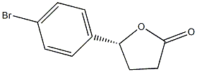 (4R)-4-Hydroxy-4-(4-bromophenyl)butanoic acid lactone 结构式