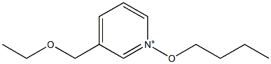 3-(Ethoxymethyl)-1-butoxypyridinium 结构式