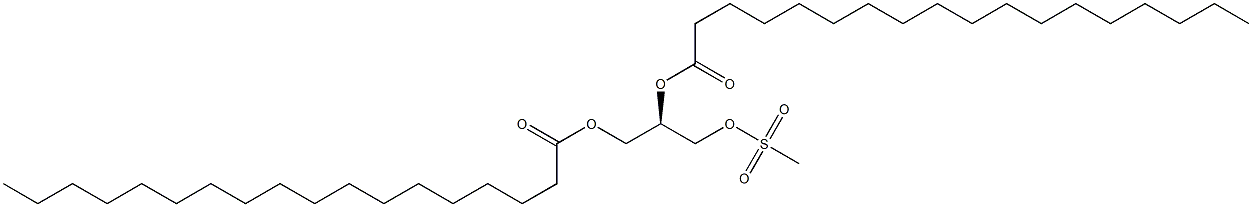 [R,(+)]-1,2,3-Propanetriol 1,2-distearate 3-methanesulfonate 结构式