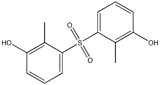 Bis[hydroxy(methyl)phenyl]sulfone 结构式