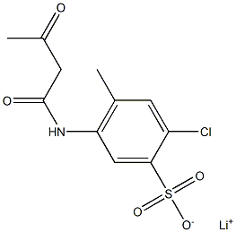 5-(Acetoacetylamino)-2-chloro-4-methylbenzenesulfonic acid lithium salt 结构式