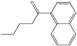 1-(1-Naphtyl)-1-pentanone 结构式