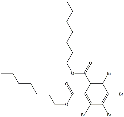 Tetrabromophthalic acid diheptyl ester 结构式