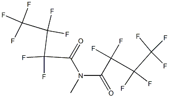 N-Methyl-N-(heptafluorobutyryl)-2,2,3,3,4,4,4-heptafluorobutanamide 结构式