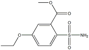 5-Ethoxy-2-sulfamoylbenzoic acid methyl ester 结构式