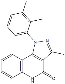 1-(2,3-Dimethylphenyl)-3-methyl-1H-pyrazolo[4,3-c]quinolin-4(5H)-one 结构式