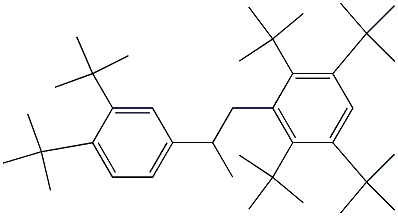 1-(2,3,5,6-Tetra-tert-butylphenyl)-2-(3,4-di-tert-butylphenyl)propane 结构式
