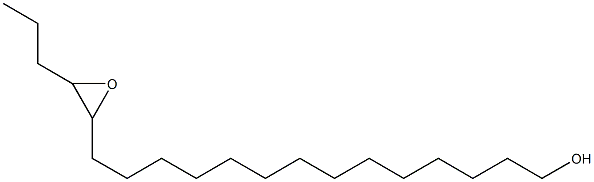 15,16-Epoxynonadecan-1-ol 结构式