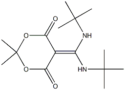 2,2-Dimethyl-5-[bis(tert-butylamino)methylene]-1,3-dioxane-4,6-dione 结构式