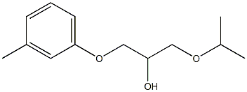 1-Isopropoxy-3-(m-tolyloxy)-2-propanol 结构式