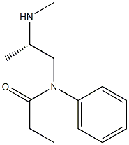 (-)-N-[(S)-2-(Methylamino)propyl]-N-phenylpropionamide 结构式