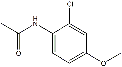 N-(2-Chloro-4-methoxyphenyl)acetamide 结构式