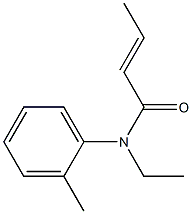 N-Ethyl-N-crotonoyl-2-toluidine 结构式