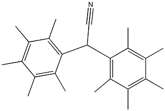 Bis(2,3,4,5,6-pentamethylphenyl)acetonitrile 结构式