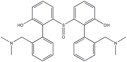 [2-(Dimethylaminomethyl)phenyl](3-hydroxyphenyl) sulfoxide 结构式
