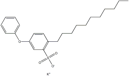 3-Phenoxy-6-undecylbenzenesulfonic acid potassium salt 结构式