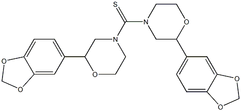 (1,3-Benzodioxole-5-yl)morpholino thioketone 结构式