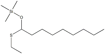 Nonanal O-trimethylsilyl-S-ethyl thioacetal 结构式