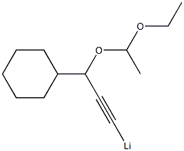 3-(1-Ethoxyethoxy)-3-cyclohexyl-1-propynyllithium 结构式