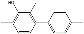 2,6-Dimethyl-3-(4-methylphenyl)phenol 结构式