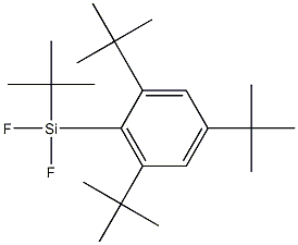 tert-Butyldifluoro(2,4,6-tri-tert-butylphenyl)silane 结构式