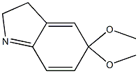 3,5-Dihydro-5,5-dimethoxy-2H-indole 结构式