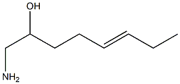 1-Amino-5-octen-2-ol 结构式