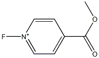 1-Fluoro-4-(methoxycarbonyl)pyridinium 结构式