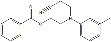 Benzoic acid 2-[N-(2-cyanoethyl)-3-methylanilino]ethyl ester 结构式