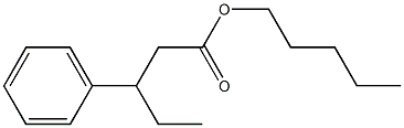 3-Phenylpentanoic acid pentyl ester 结构式
