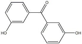 3,3'-Dihydroxybenzophenone 结构式