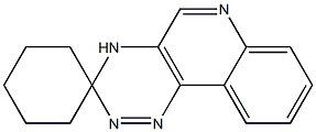 Spiro[1,2,4-triazino[5,6-c]quinoline-3(4H),1'-cyclohexane] 结构式