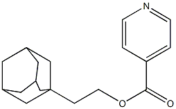 Isonicotinic acid 2-(1-adamantyl)ethyl ester 结构式