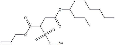 2-(Sodiosulfo)succinic acid 4-decyl 1-(2-propenyl) ester 结构式