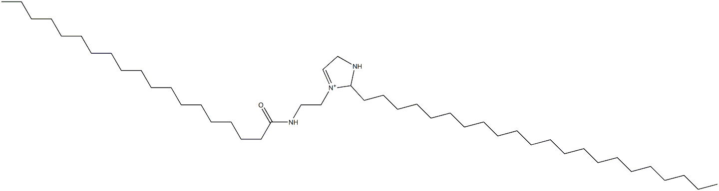 2-Docosyl-3-[2-(nonadecanoylamino)ethyl]-3-imidazoline-3-ium 结构式