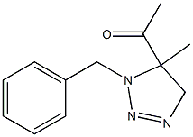 4,5-Dihydro-4-methyl-3-benzyl-4-acetyl-3H-1,2,3-triazole 结构式