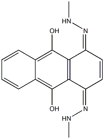 1,4-Bis(2-methylhydrazono)anthracene-9,10-diol 结构式